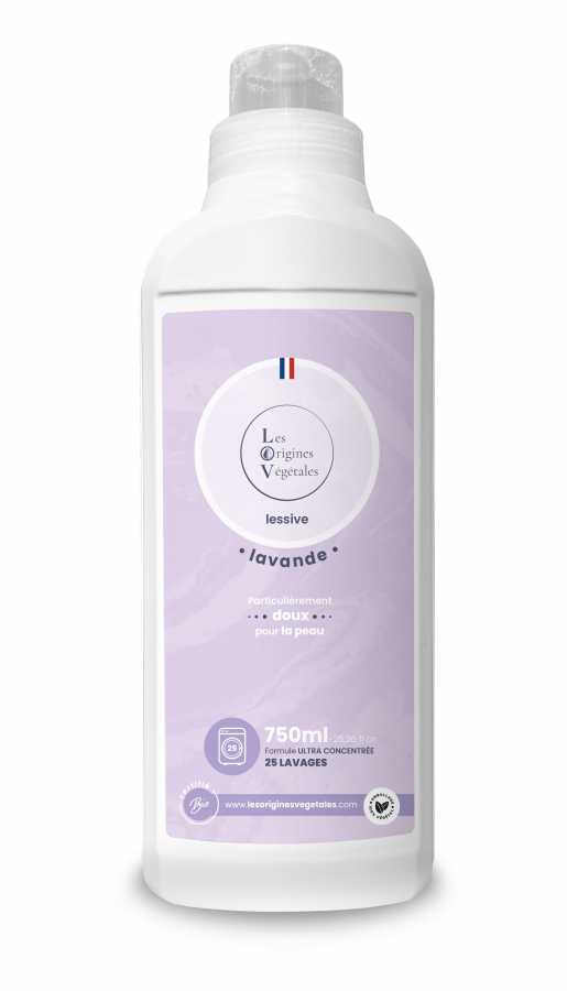 Lessive liquide certifiée bio Lavande - 750 ml - E-POP CARE