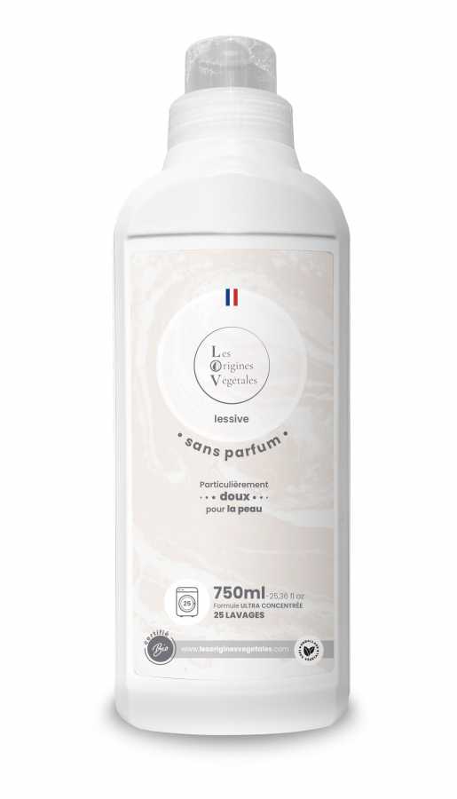 Lessive liquide certifiée bio Neutre - 750 ml - E-POP CARE