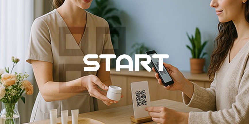 E-POP CARE - Achetez en salon des cosmétiques avec un simple QR Code