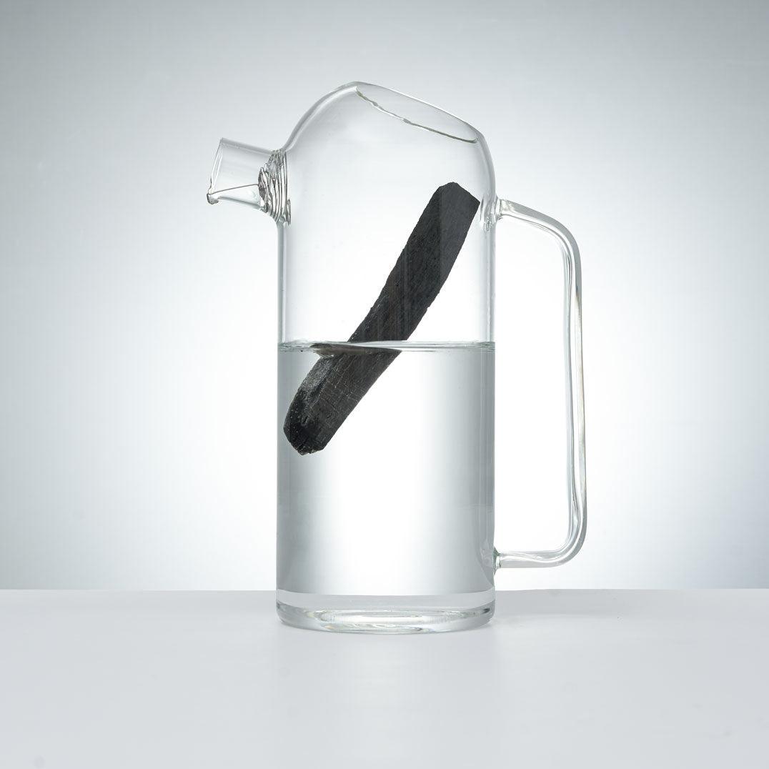 Carafe en verre Design + 1 Charbon binchotan BIO - E-POP CARE