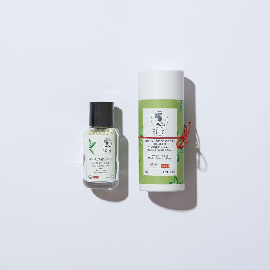 Poudre nettoyante et masque visage 2 en 1 au matcha - E-POP CARE