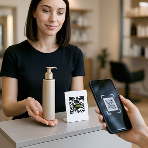 E-POP CARE - Achetez en salon des cosmétiques avec un simple QR Code