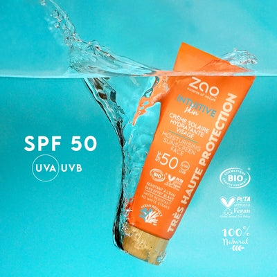 Crème Solaire hydratante visage - SPF50 - E-POP CARE