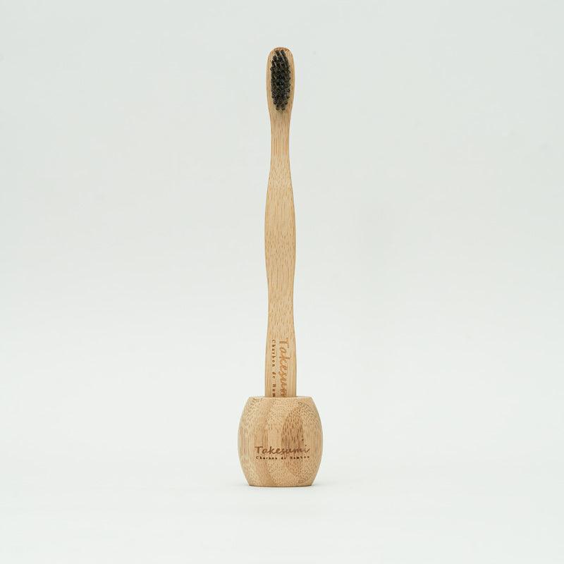 Brosse à dents en bambou infusée au charbon de bambou - E-POP CARE