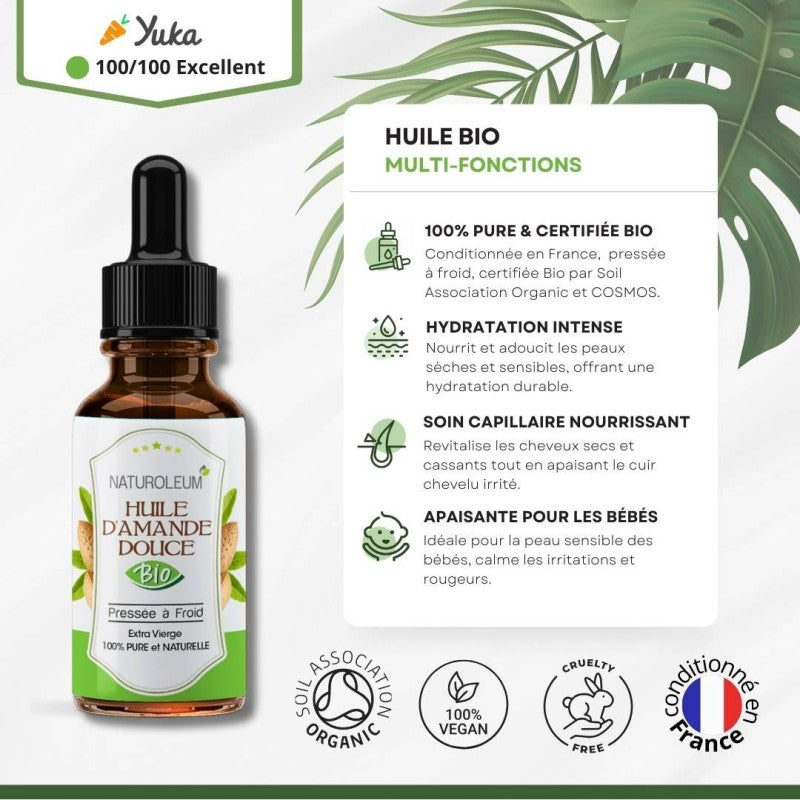 Huile d'Amande Douce Bio